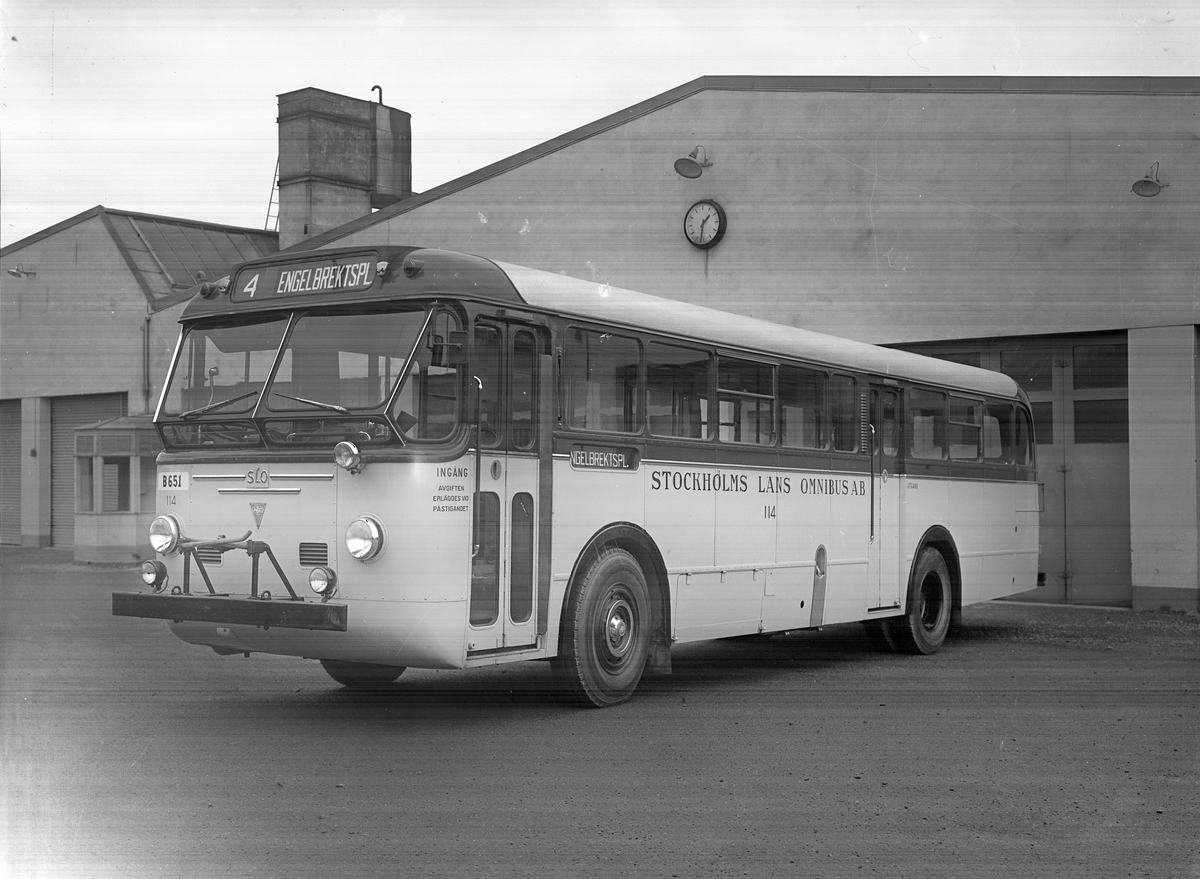 Buss 114, Stockholms Läns Omnibuss aktiebolag SLO