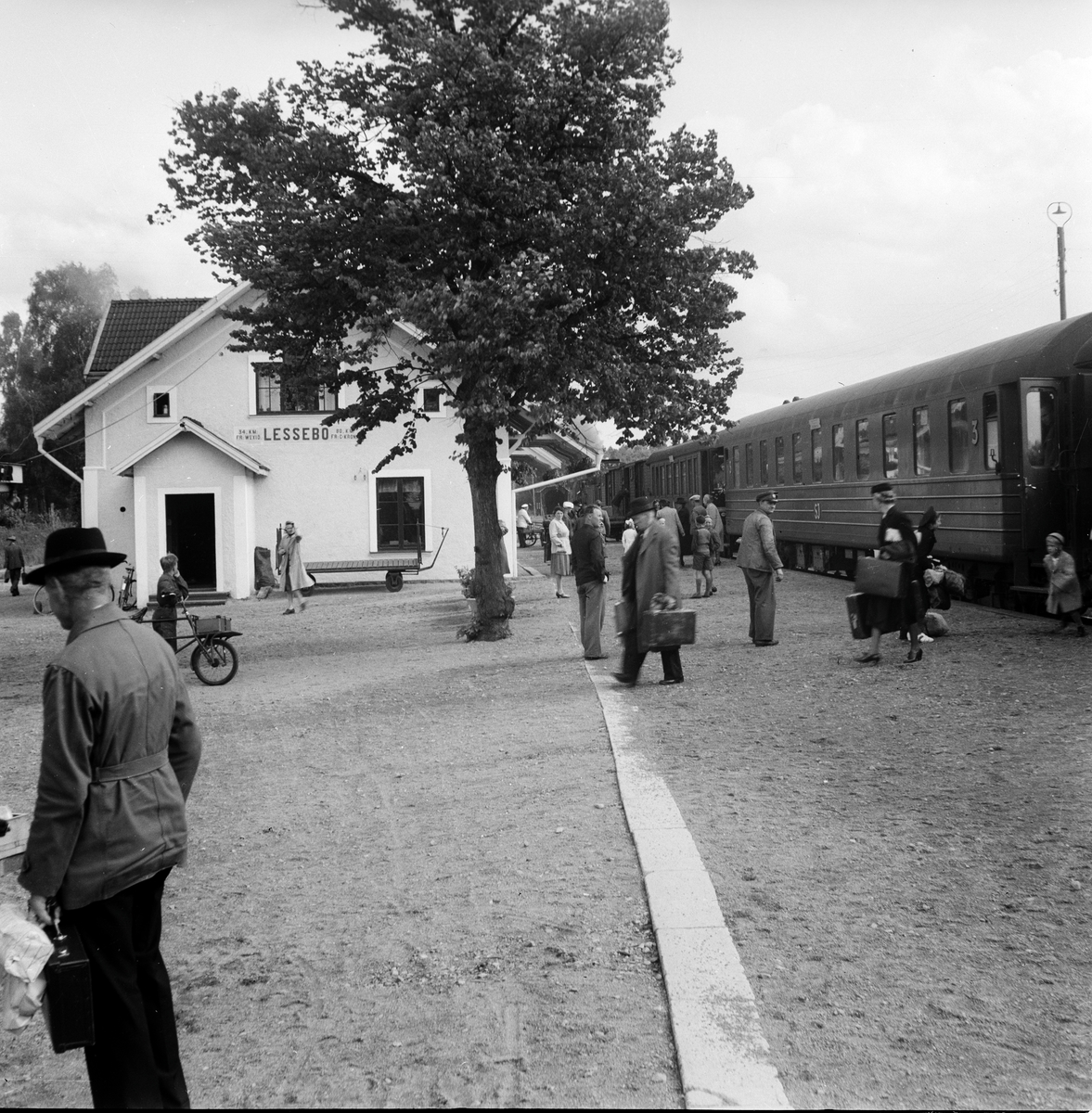 Lessebo station, anlagd 1874.