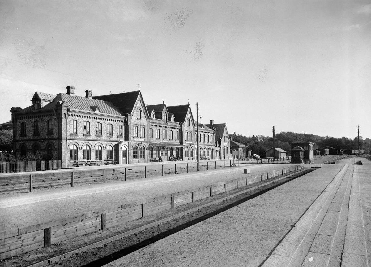 Varberg station. Järnvägsmuseet / DigitaltMuseum