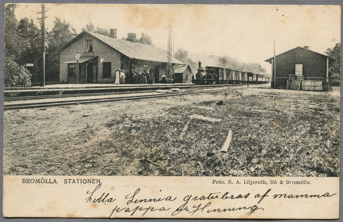 Järnvägsstationen i Bromölla.