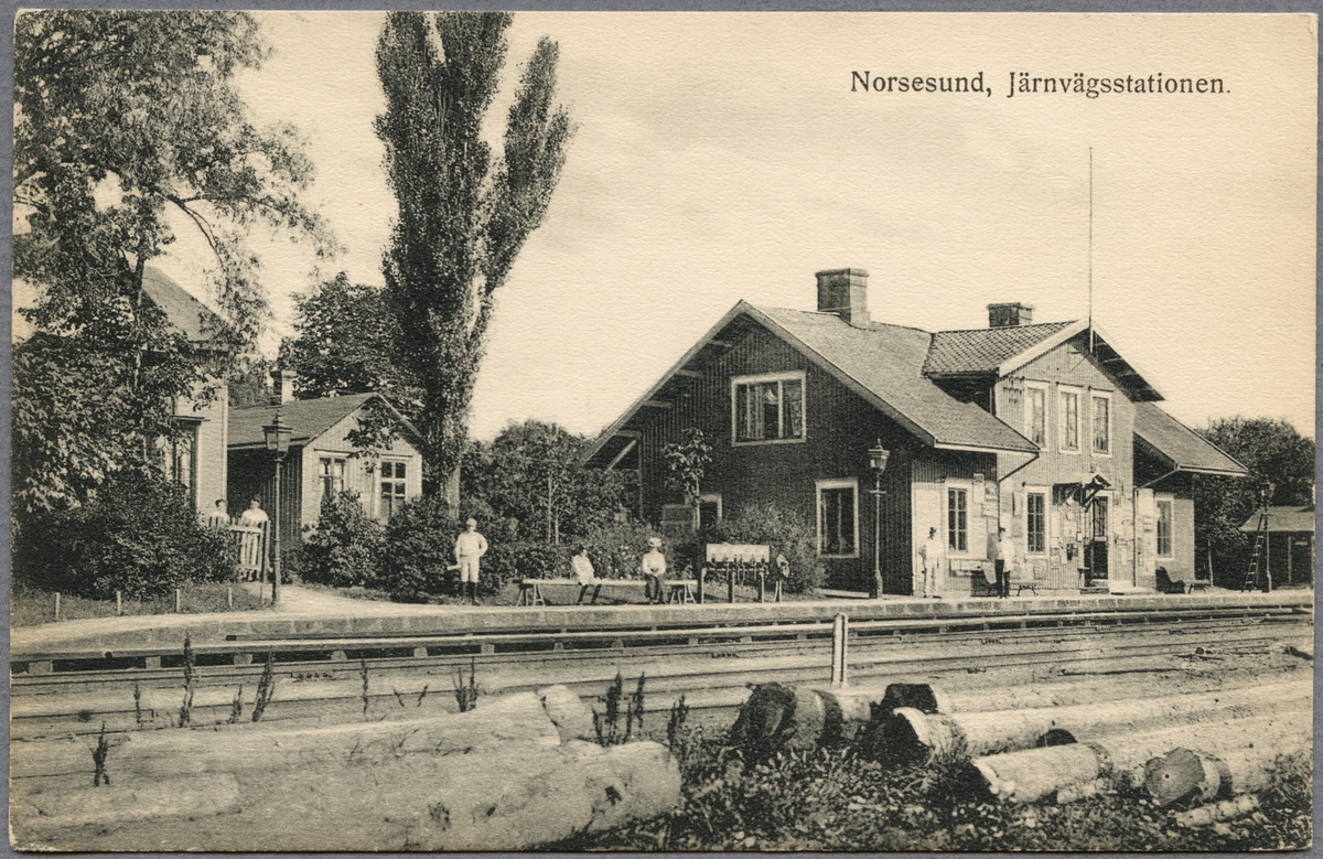 Järnvägsstationen i Norsesund.