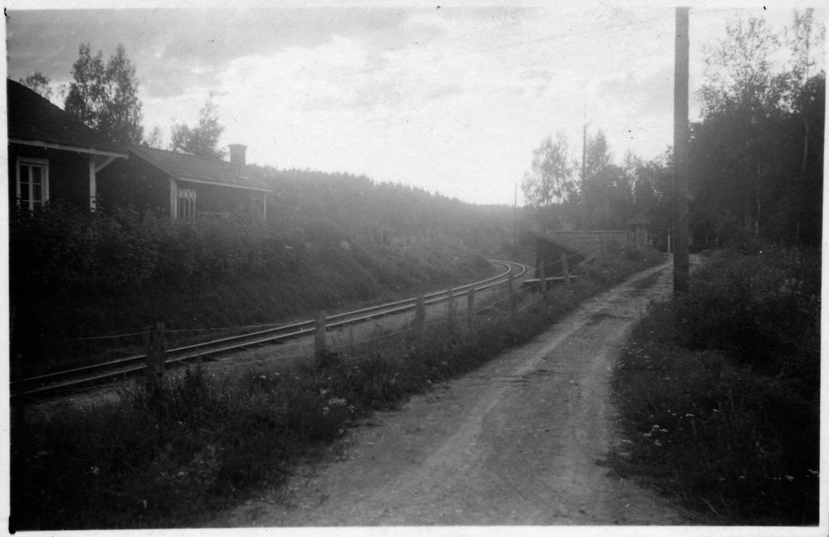 Vid Åhagen på linjen mellan Storsjö och Nelhammar.