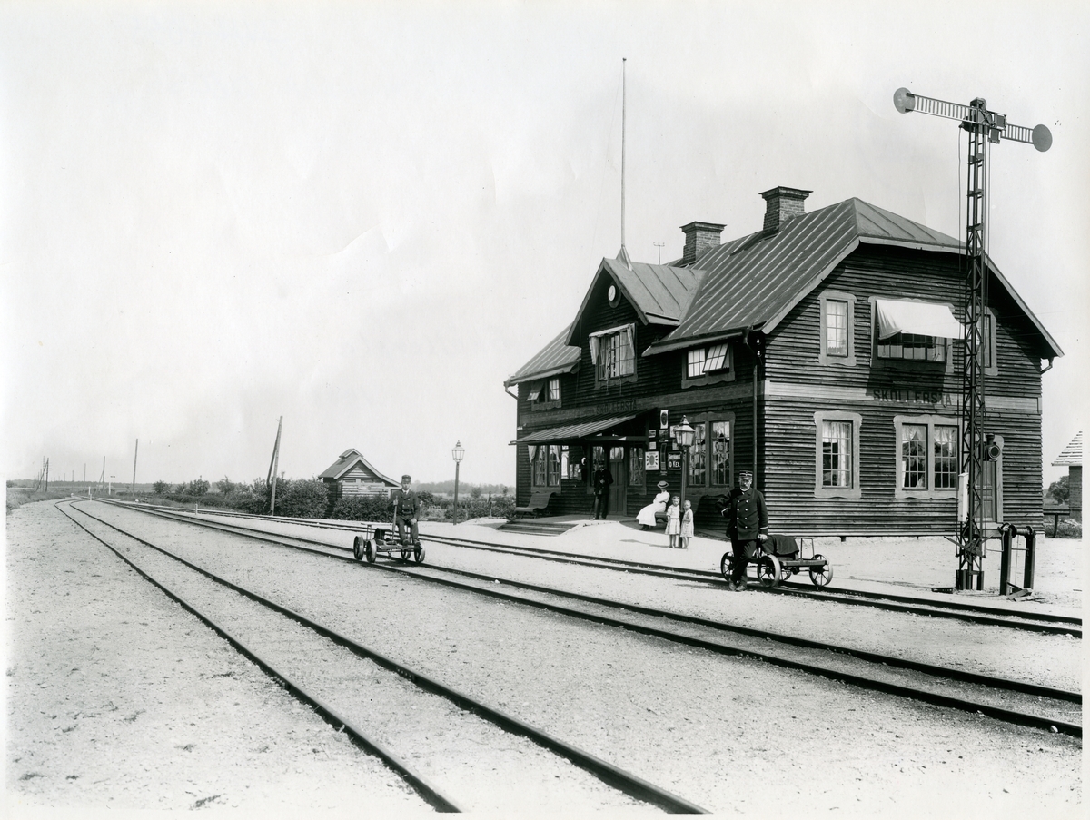 Sköllersta Station 1908 - Järnvägsmuseet / DigitaltMuseum