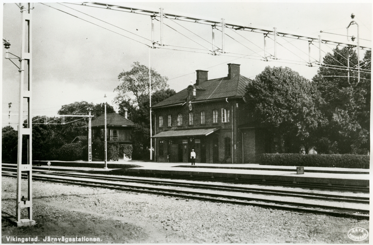 Vikingstads station, någon gång på 1930-talet.