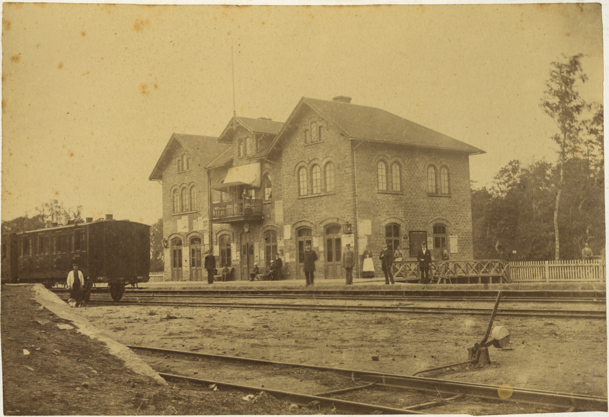 Ängelholms station, ca år 1890.