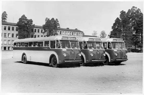 Scania-Vabis B63. Statens Järnvägar, SJ Buss 1883, 1884 Och 1885 ...