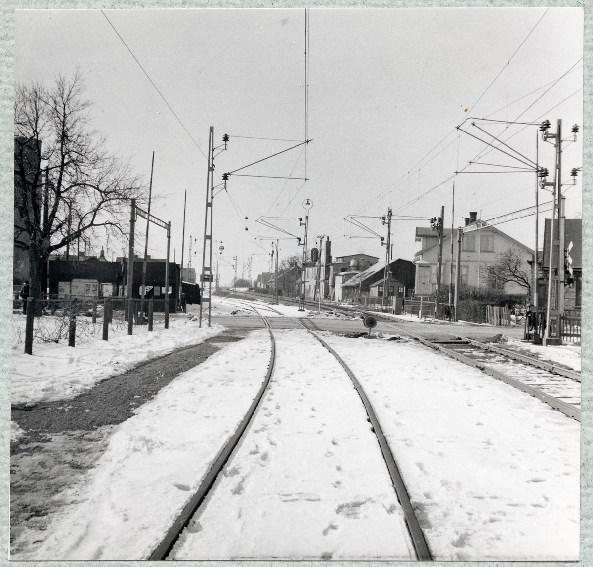 Järnvägsövergång vid Bruksgatan i Höganäs.