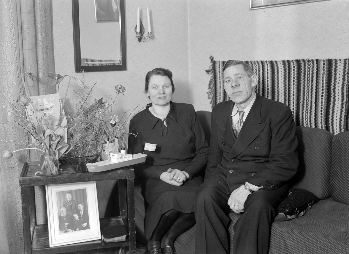Jansson Nyberg. Foto mars 1945.