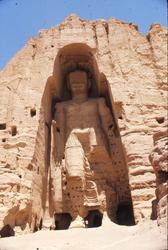 Bamyan, buddastatue, ødelagt i 2001 av taliban.
Fra reise gj