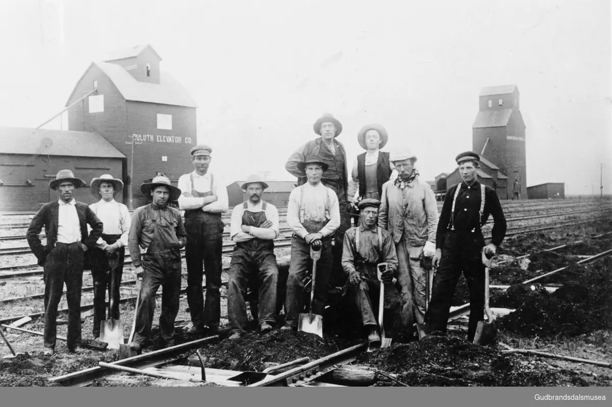 Jernbanearbeidarar i Amerika ca. 1915