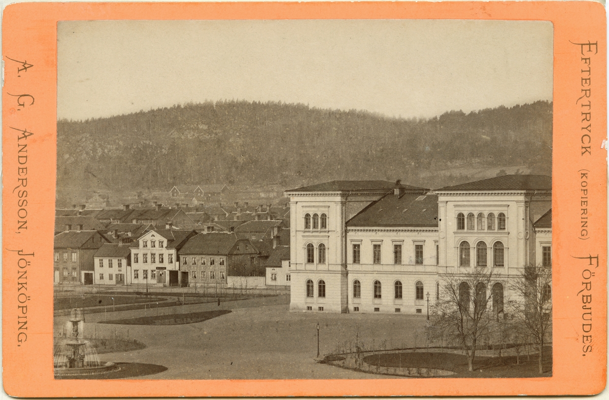 Jönköpings Högre allmänna läroverk till och med 1913, senare Rådhus.