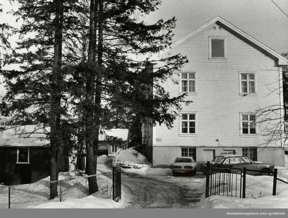 Grorud. Oslo Sanitetsforenings hjem, "Maria Dehlis Minde". Mars 1979