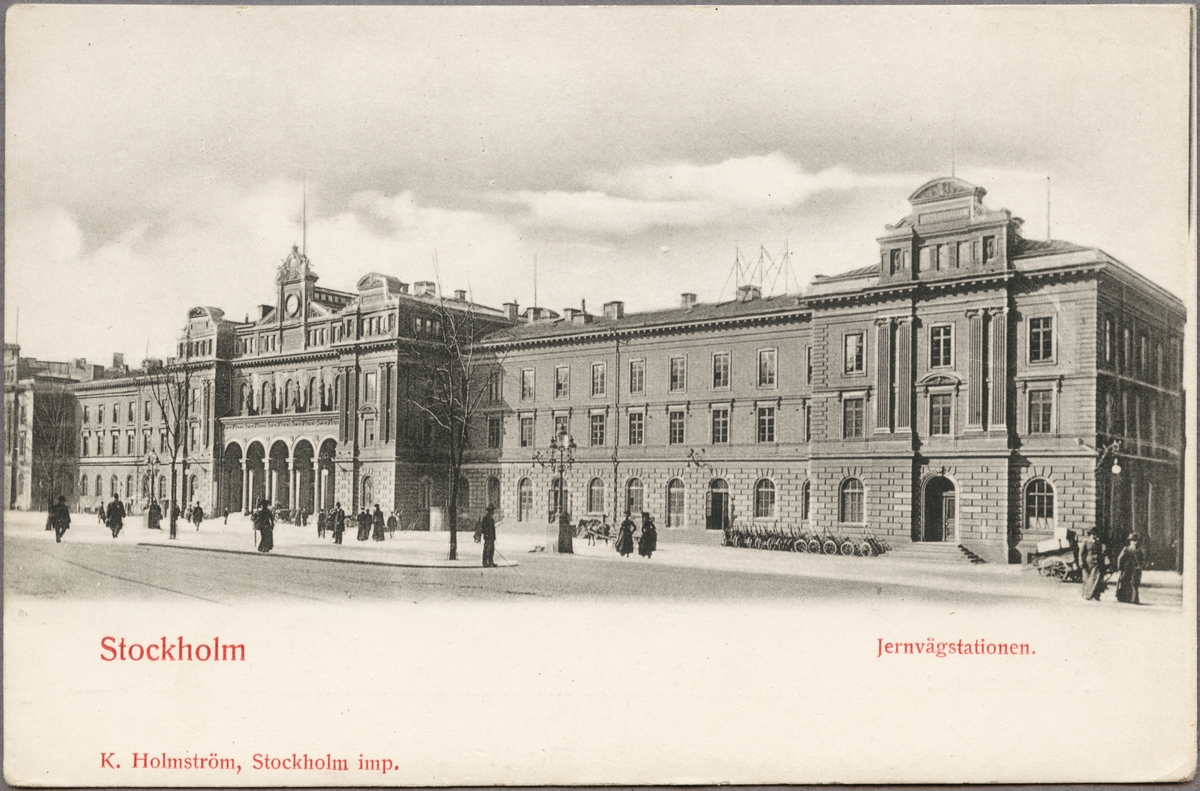 Järnvägsstationen Stockholm.