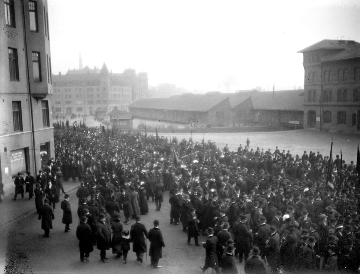 Bondetåget i Stockholm 6 februari 1914
