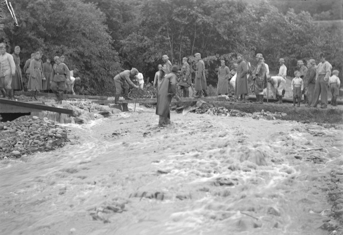 Flommen i Gaula 1940 - Tysk arbeidstjeneste
