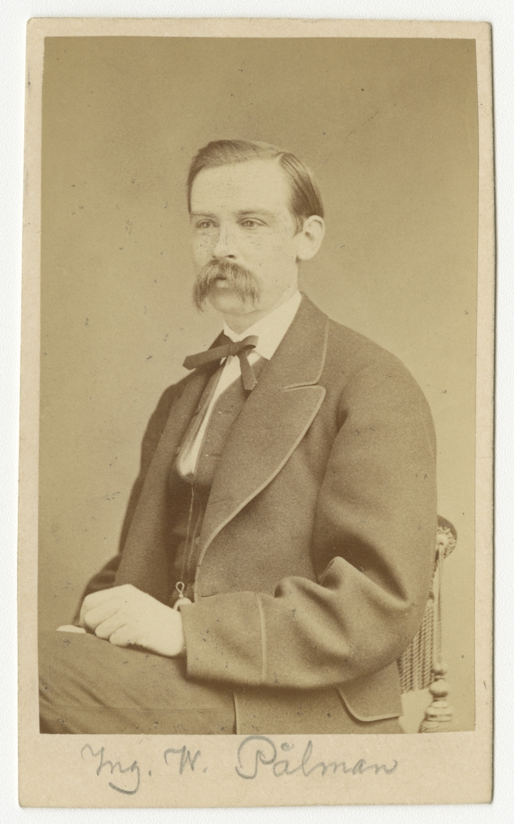 Porträtt av ingenjör Fredrik Wilhelm Påhlman.