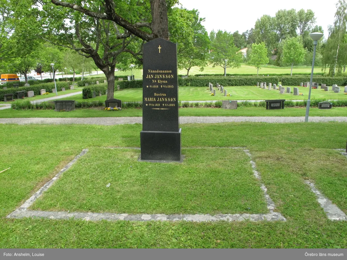 Ervalla kyrkogård Inventering av kulturhistoriskt värdefulla gravvårdar 2015, Kvarter 3.