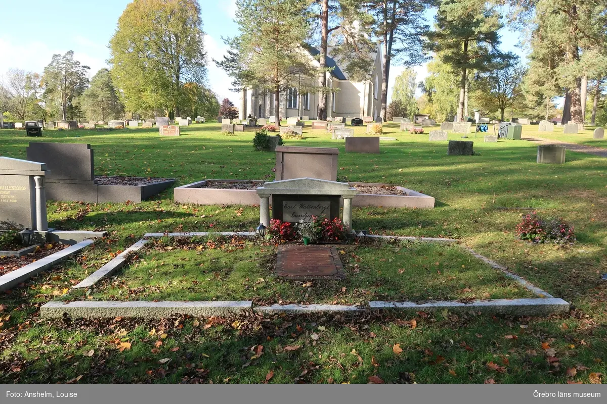 Hidinge nya kyrkogård Inventering av kulturhistoriskt värdefulla gravvårdar 2017, Kvarter D.