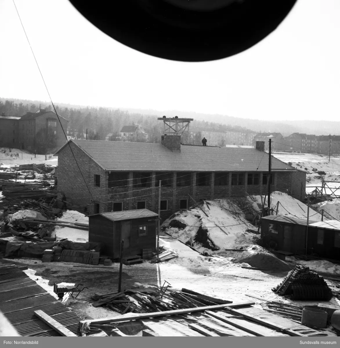 Bilder från bygget av Sankt Olofsskolan.