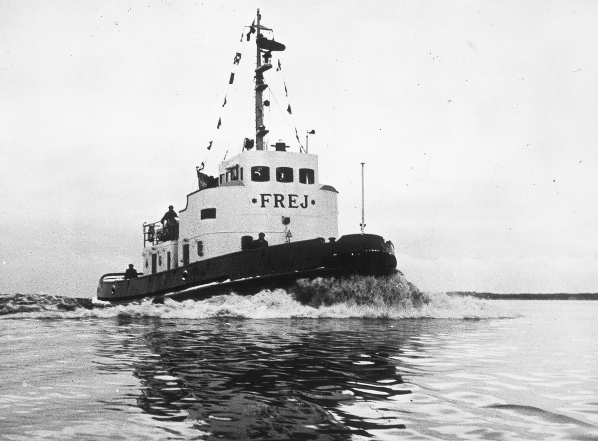 Bogserbåten M/T Frej, byggd 1960 vid Gävle Varv.