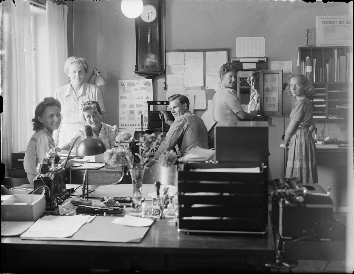 Telegrafstation, Östhammar, Uppland 1953