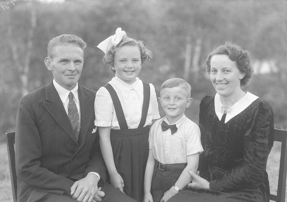 Olav Heksum med familie