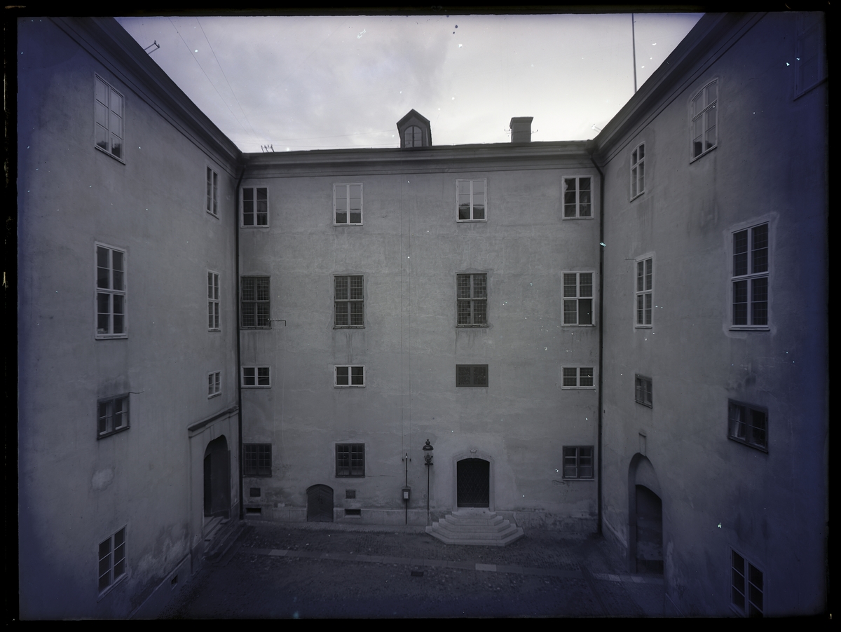 Interiör av borggården, Västerås Slott.