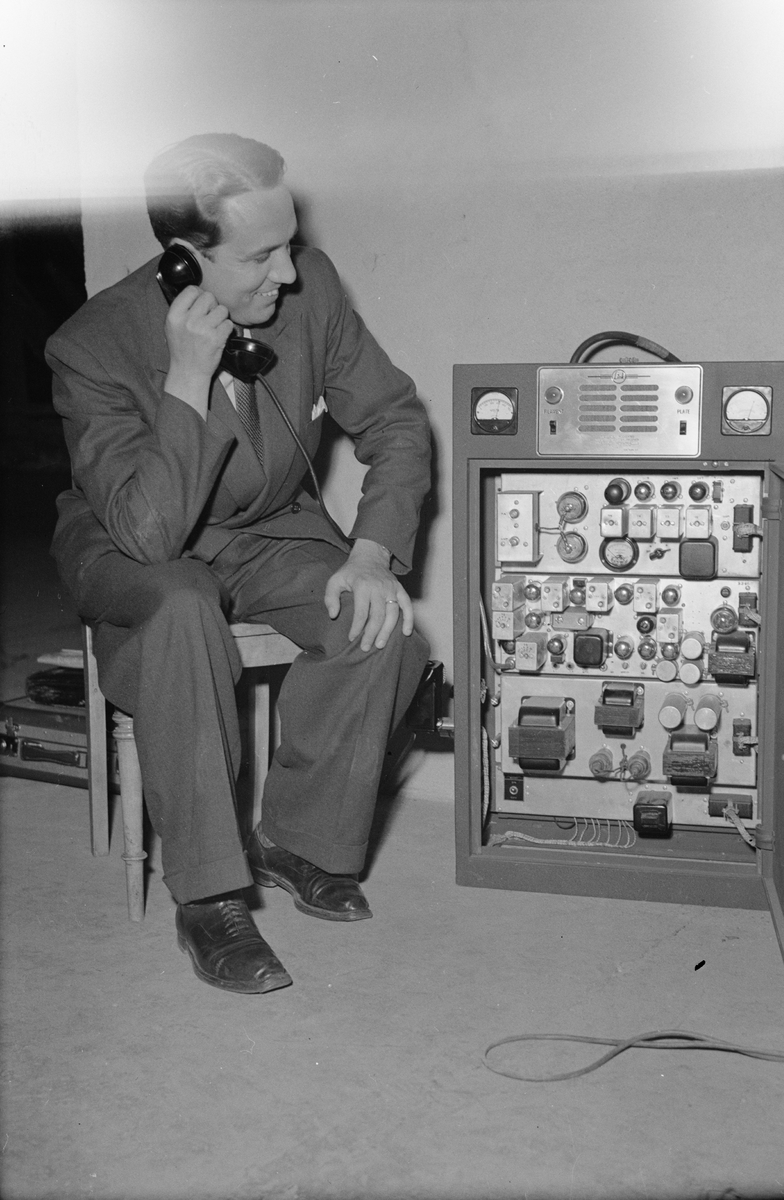 Polisen, radiotelefon, Uppsala 1946
