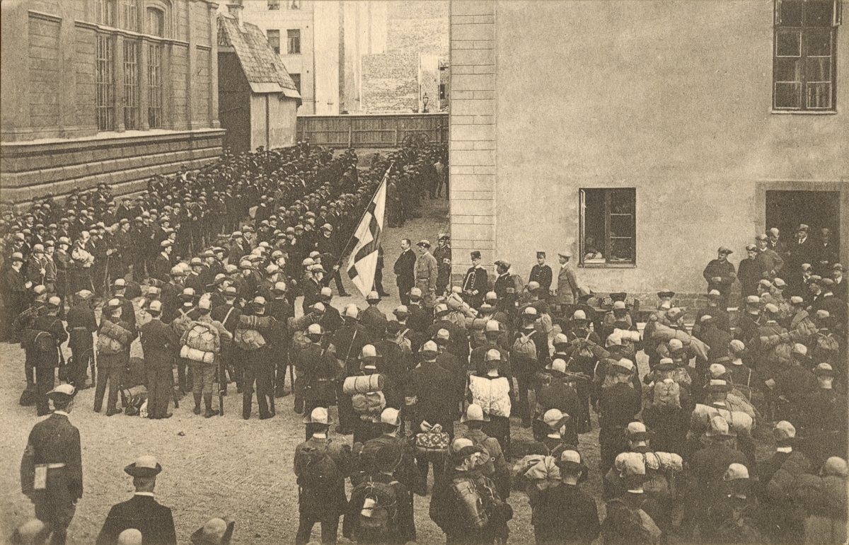 Landstormens mobilisering 1914.