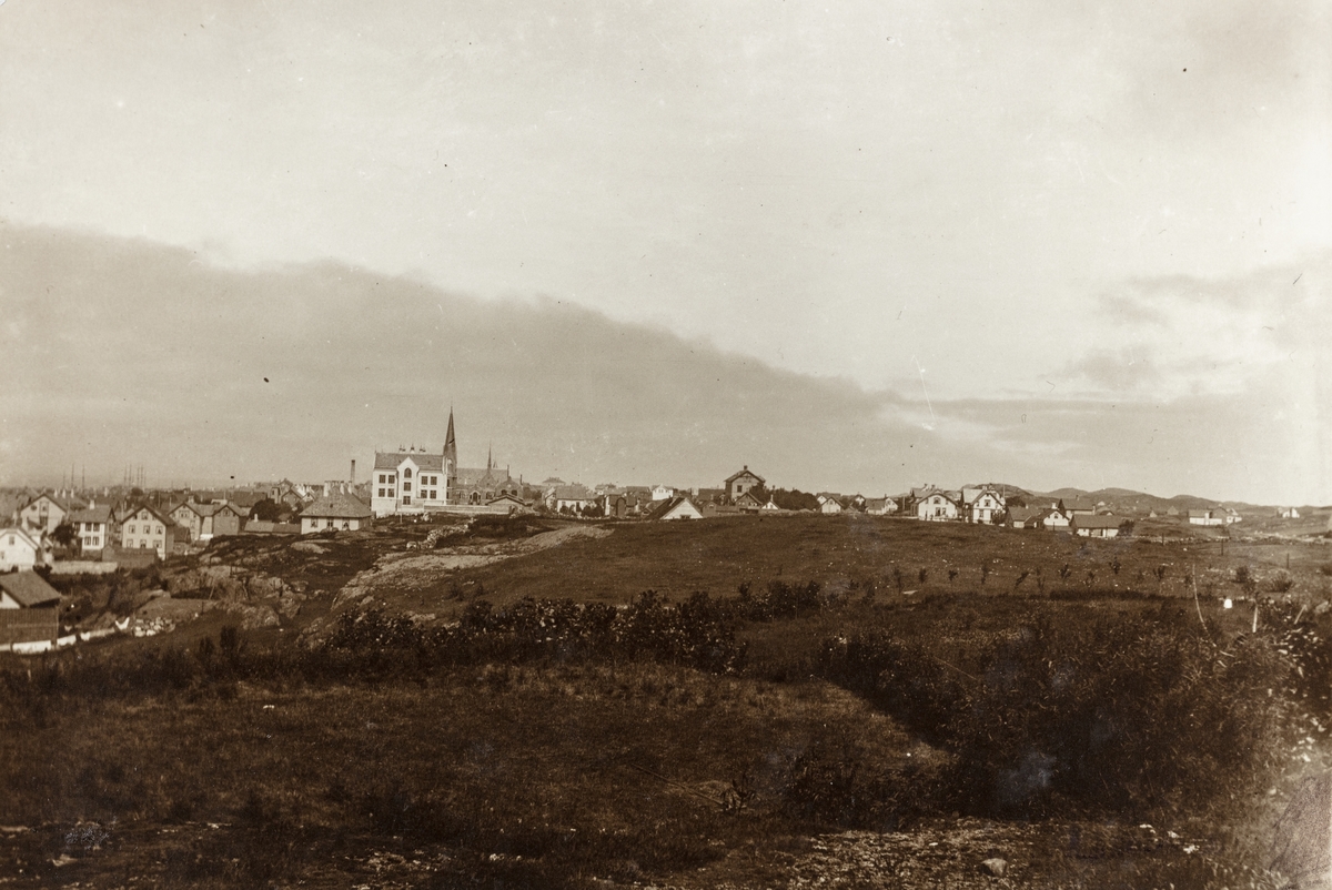 Byen sett mot nordvest, ca. 1908.