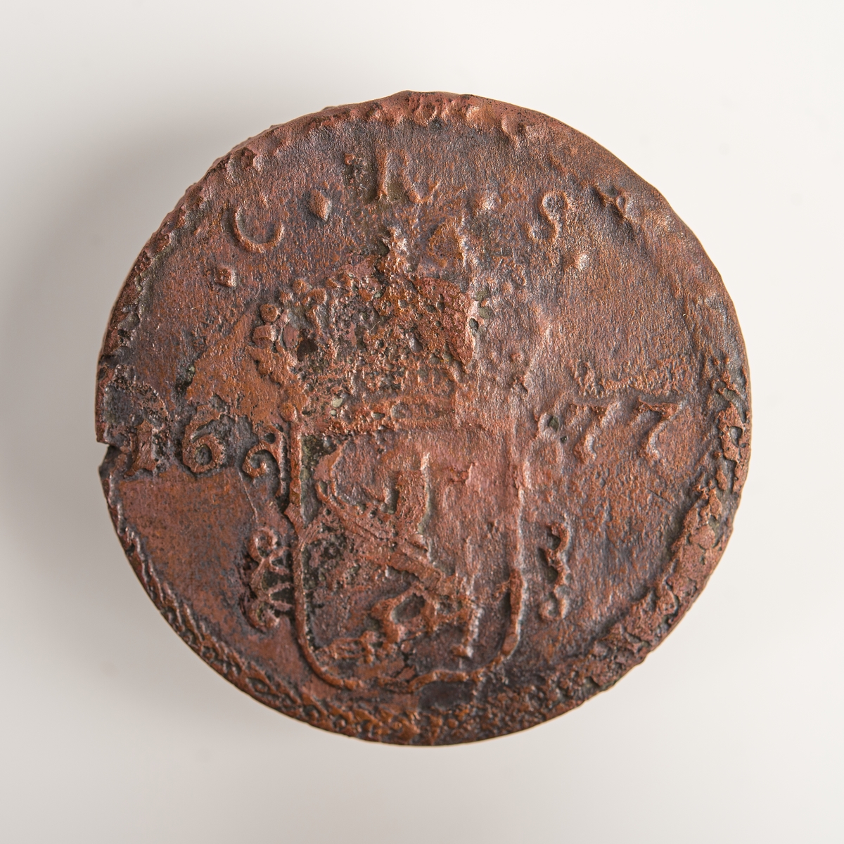 Avesta, 1 öre silvermynt 1677