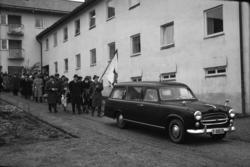"Våren 1964. Gravferd Kosberg"..Begravelsen til Peder Olaus 