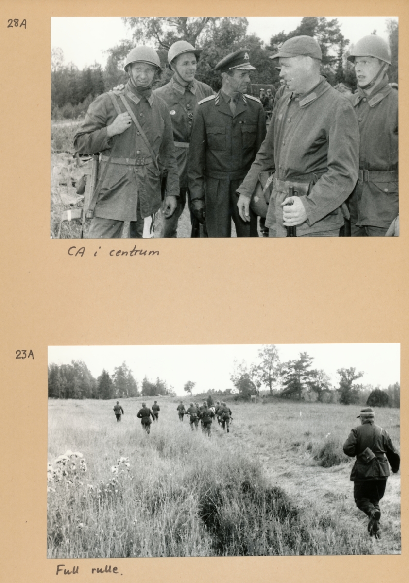 Rikshemvärnstävlingen 1967, sid 11

Bild 1. CA i centrum

Bild 2. Full rulle! Förmodligen överste Henriksson till höger.