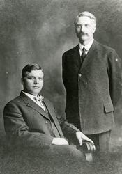 Fra venstre: Wilhelm Pettersen Hagen og August Pettersen Hag