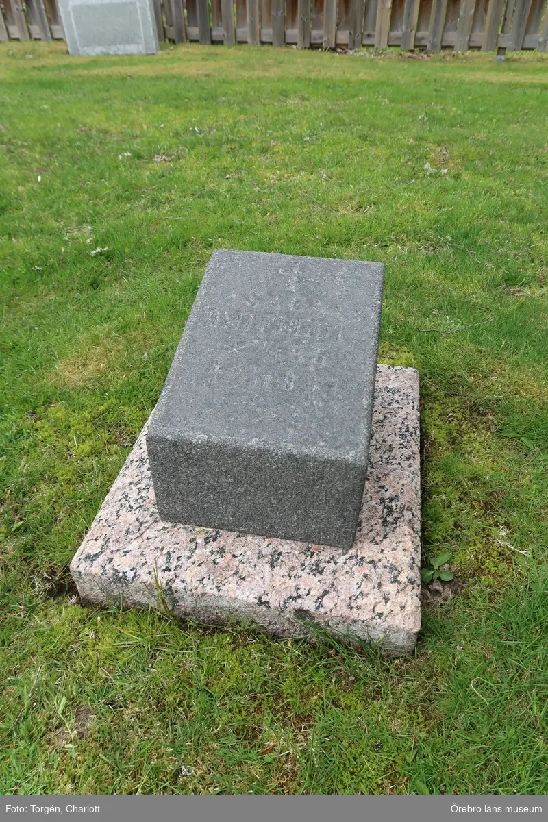 Inventering av kulturhistoriskt värdefulla gravvårdar i samband med upprättade av vård- och underhållsplan för Ramsbergs gamla kyrkogård, avseende kulturhistoriska värden.