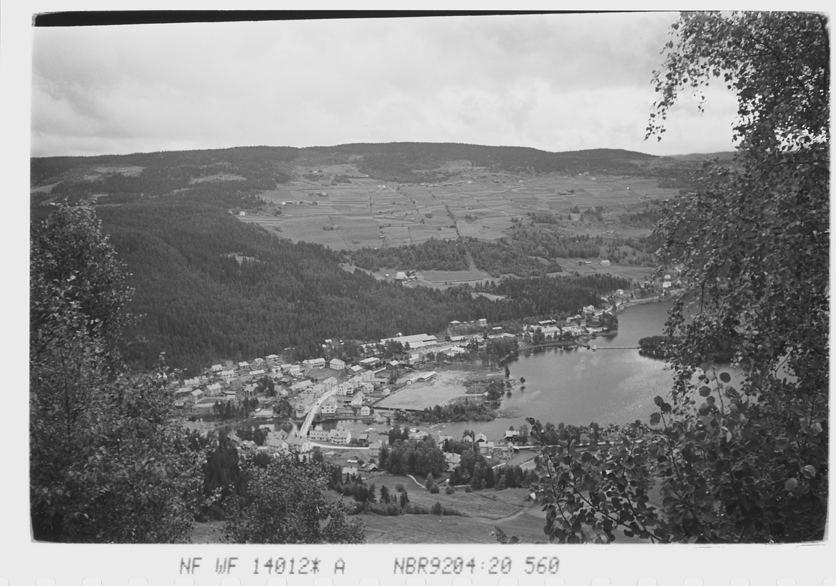 Landskap rundt Fagernes, Nord-Aurdal. Fotografert 1940