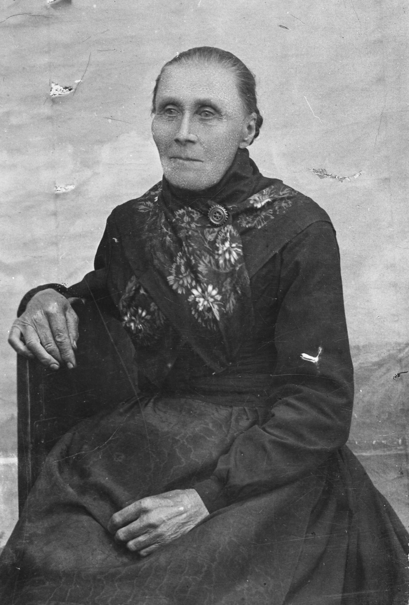 Portrett av Lavrensa Haugsetvoll (1823-1913)
