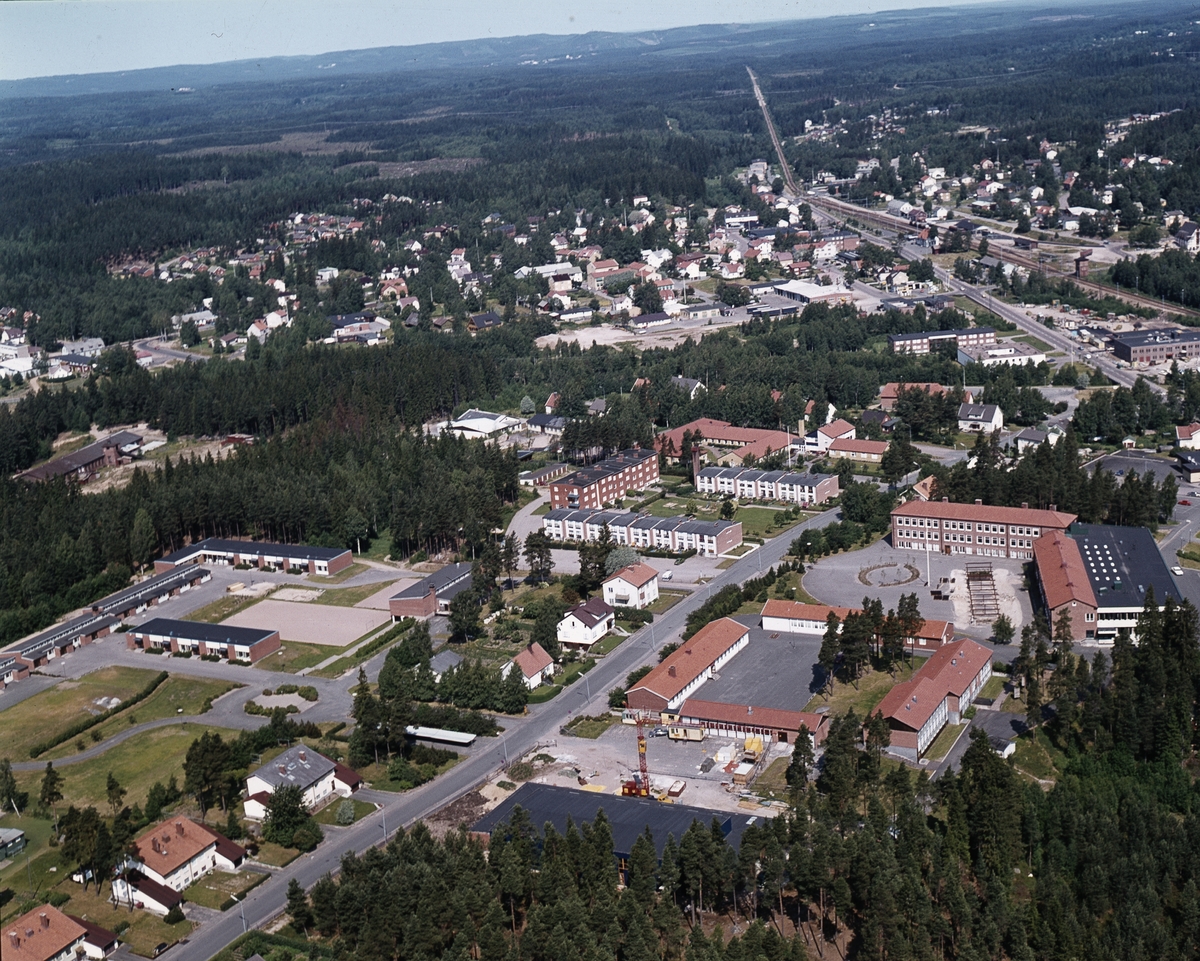 Flygfoto över Gnosjö i Jönköpings län 54/1976