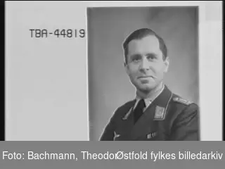 Portrett av tysk soldat i uniform,  Karl Rehmann.