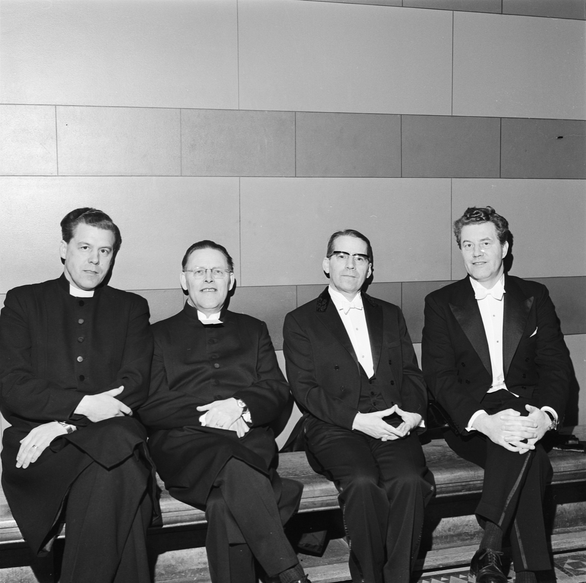 Doktorsdisputation, teologie kandidat Sten Alsne, Uppsala, mars 1966