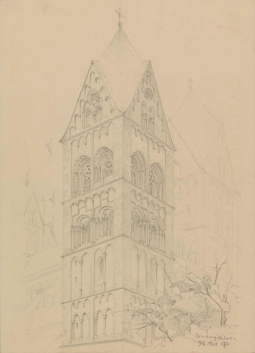St. Georg-domen i Limburg an der Lahn [Tegning]