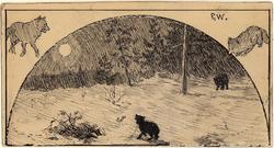 Da det led ut på natten, ble den vesle hunden lei av å stå d