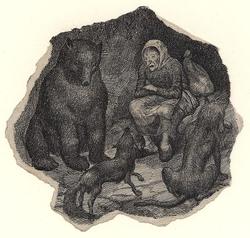 Så satt de der og glodde på hverandre alle fire, hver i sin 