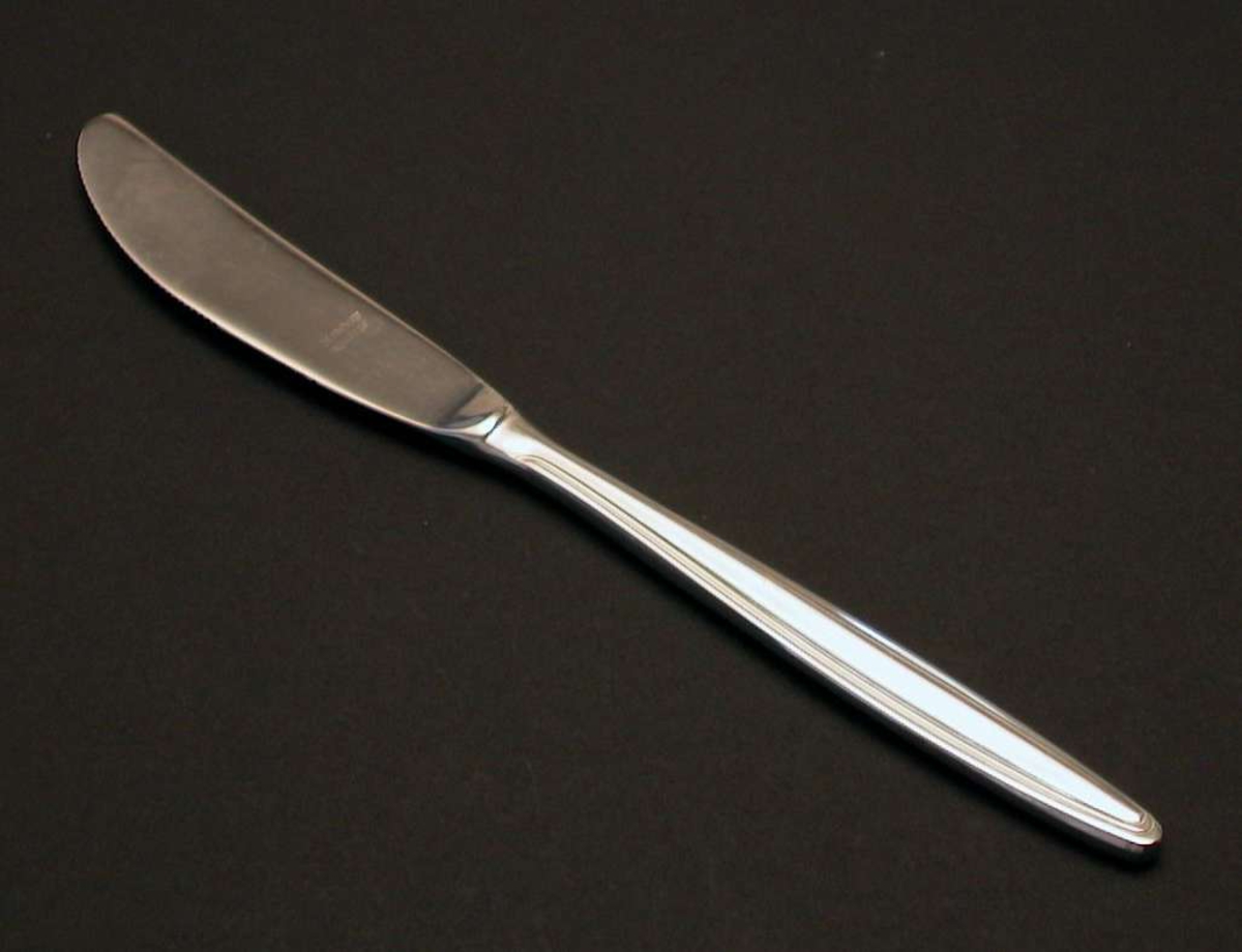 Bordkniv i rustfritt stål.