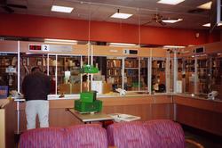 interiør, postkontor, 2000 Lillestrøm, ekspedisjon, skranke,
