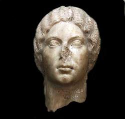 Statue, fragment, hode