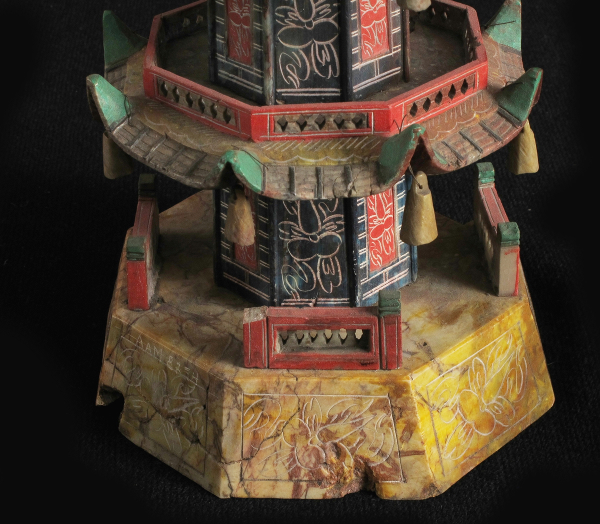 Modell av pagode.