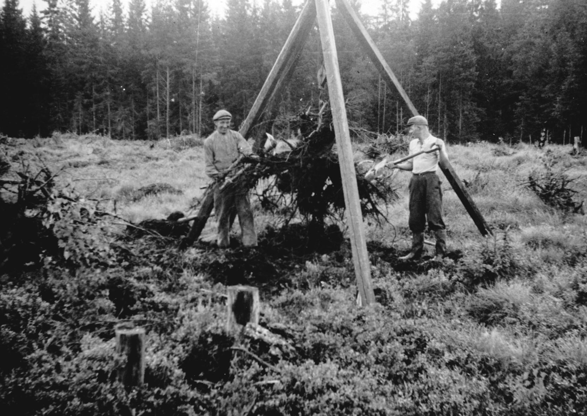 Stubbebryting med trebensbryter.  Simon Husmann og Håkon Merli