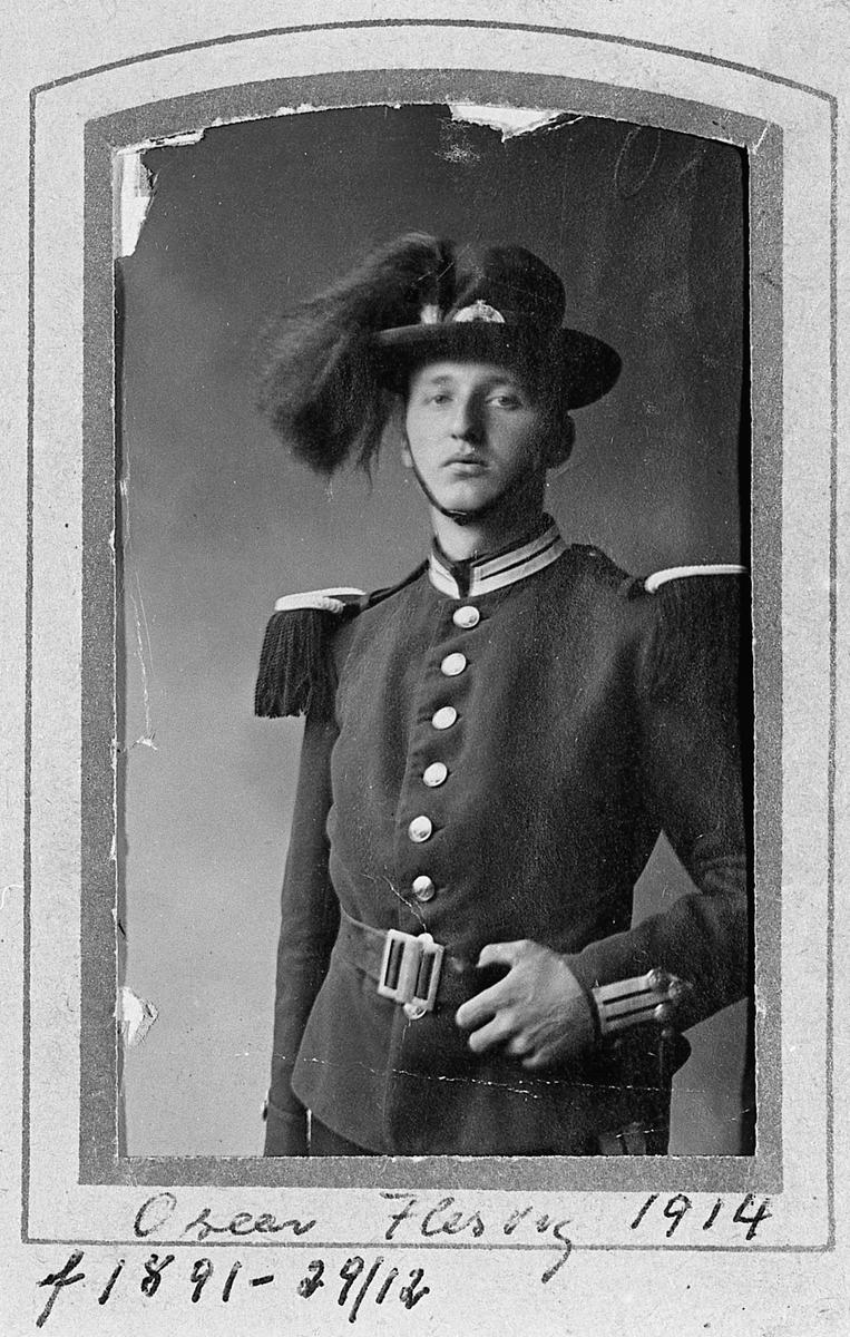 Oscar Flesvig, fdt 1891. Bilde fra 1914
