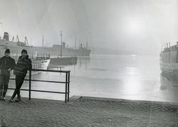 Oslo havn,.januar 1958